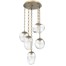 Hammerton CNB0069-05-GB-ZC-CH1-L1 - Cosmos Round 5pc Multi-Pendant with Chain (LED)