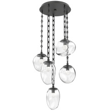Hammerton CNB0069-05-MB-FC-CH3-L3 - Cosmos Round 5pc Multi-Pendant with Chain (LED)