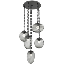 Hammerton CNB0069-05-MB-FS-CH2-L3 - Cosmos Round 5pc Multi-Pendant with Chain (LED)
