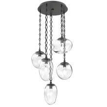 Hammerton CNB0069-05-MB-GC-CH1-L1 - Cosmos Round 5pc Multi-Pendant with Chain (LED)