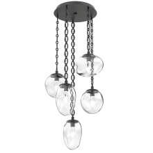Hammerton CNB0069-05-MB-GC-CH2-L3 - Cosmos Round 5pc Multi-Pendant with Chain (LED)