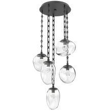 Hammerton CNB0069-05-MB-ZC-CH3-L1 - Cosmos Round 5pc Multi-Pendant with Chain (LED)