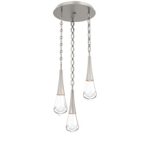 Hammerton CNB0078-03-BS-C-CH2-L3 - Raindrop Round 3pc Multi-Pendant with Chain