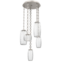Hammerton CNB0091-05-BS-C-CH2-L3 - Vessel Round 5pc Multi-Pendant with Chain
