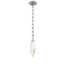 Hammerton LNB0050-15-BS-CA-CH3-L3 - Rock Crystal Pendant with Chain - 15-Inch