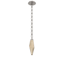 Hammerton LNB0050-15-BS-CB-CH2-L3 - Rock Crystal Pendant with Chain - 15-Inch