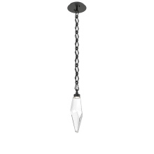 Hammerton LNB0050-15-MB-CC-CH1-L1 - Rock Crystal Chain Pendant - 15-Inch