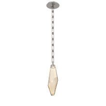 Hammerton LNB0050-17-BS-CA-CH3-L3 - Rock Crystal Pendant with Chain - 17-Inch