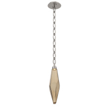 Hammerton LNB0050-19-BS-CB-CH2-L1 - Rock Crystal Pendant with Chain - 19-Inch