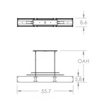 Hammerton PLB0026-0E-MB-SG-001-L1 - Urban Loft Parallel Linear - 55-Inch (LED)