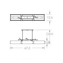 Hammerton PLB0032-0D-MB-IW-001-E2 - Ironwood Linear - 67-Inch