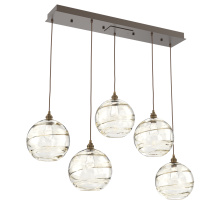 Hammerton PLB0047-05-FB-OA-C01-E2 - Terra Linear 5pc Multi-Pendant