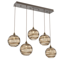 Hammerton PLB0047-05-FB-OB-C01-E2 - Terra Linear 5pc Multi-Pendant