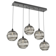 Hammerton PLB0047-05-MB-OS-C01-E2 - Terra Linear 5pc Multi-Pendant