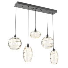 Hammerton PLB0048-05-MB-OA-C01-E2 - Misto Linear 5pc Multi-Pendant
