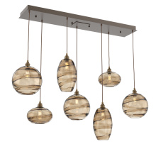 Hammerton PLB0048-07-FB-OB-C01-E2 - Misto Linear 7pc Multi-Pendant