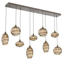 Hammerton PLB0048-09-FB-OB-C01-E2 - Misto Linear 9pc Multi-Pendant