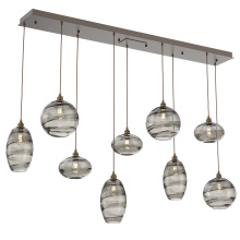Hammerton PLB0048-09-FB-OS-C01-E2 - Misto Linear 9pc Multi-Pendant