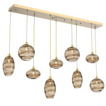 Hammerton PLB0048-09-GB-OB-C01-E2 - Misto Linear 9pc Multi-Pendant