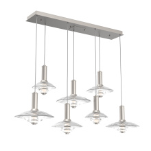 Hammerton PLB0098-07-BS-CG-C01-L3 - Cirrus Linear 7pc Multi-Pendant