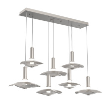 Hammerton PLB0099-07-BS-00-C01-L3-MI - Cumulus Linear 7pc Multi-Pendant