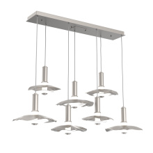 Hammerton PLB0099-07-BS-00-C01-L3-WI - Cumulus Linear 7pc Multi-Pendant