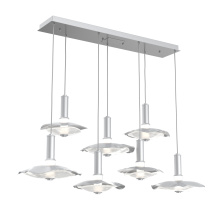 Hammerton PLB0099-07-CS-00-C01-L3-CG - Cumulus Linear 7pc Multi-Pendant