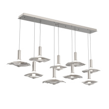 Hammerton PLB0099-09-BS-00-C01-L3-MI - Cumulus Linear 9pc Multi-Pendant