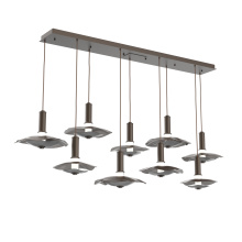 Hammerton PLB0099-09-FB-00-C01-L3-BI - Cumulus Linear 9pc Multi-Pendant