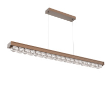 Hammerton PLB0100-60-BB-TF-CA1-L3-000 - Tessera 60-Inch Linear Chandelier
