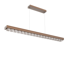 Hammerton PLB0100-60-BB-TP-CA1-L1-000 - Tessera 60-Inch Linear Chandelier
