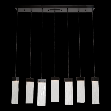 Hammerton PLB0042-07-CS-CR-C01-L3 - Parallel Glass Linear 7pc Multi-Pendant