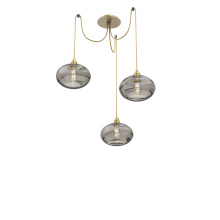 Hammerton SCB0036-03-GB-OS-C01-E2 - Coppa Round 3pc Swag Multi-Pendant