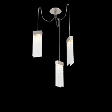 Hammerton SCB0042-03-BS-CR-C01-L1 - Parallel Glass Round 3pc Swag Multi-Pendant