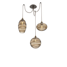 Hammerton SCB0048-03-FB-OB-C01-E2 - Misto Round 3pc Swag Multi-Pendant