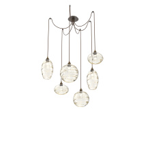Hammerton SCB0048-06-FB-OA-C01-E2 - Misto Round 6pc Swag Multi-Pendant