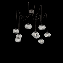 Hammerton SCB0068-09-FB-GS-C01-L3 - Nova Round 9pc Swag Multi-Pendant