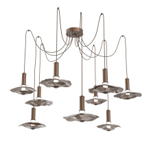 Hammerton SCB0099-09-BB-00-C01-L3-MI - Cumulus Round 9pc Swag Multi-Pendant Chandelier