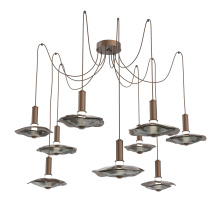 Hammerton SCB0099-09-BB-00-C01-L3-SG - Cumulus Round 9pc Swag Multi-Pendant Chandelier