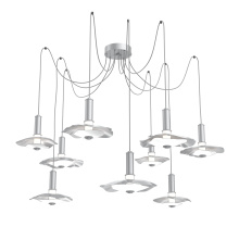 Hammerton SCB0099-09-CS-00-C01-L3-WI - Cumulus Round 9pc Swag Multi-Pendant Chandelier