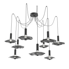 Hammerton SCB0099-09-MB-00-C01-L3-BI - Cumulus Round 9pc Swag Multi-Pendant Chandelier
