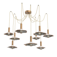 Hammerton SCB0099-09-NB-00-C01-L3-SG - Cumulus Round 9pc Swag Multi-Pendant Chandelier