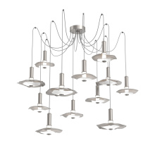 Hammerton SCB0099-12-BS-00-C01-L3-WI - Cumulus Round 12pc Swag Multi-Pendant Chandelier