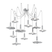 Hammerton SCB0099-12-CS-00-C01-L3-MI - Cumulus Round 12pc Swag Multi-Pendant Chandelier