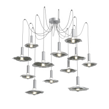Hammerton SCB0099-12-CS-00-C01-L3-SG - Cumulus Round 12pc Swag Multi-Pendant Chandelier