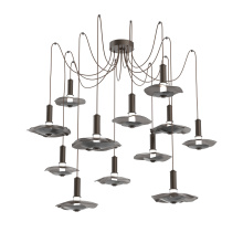 Hammerton SCB0099-12-FB-00-C01-L3-BI - Cumulus Round 12pc Swag Multi-Pendant Chandelier