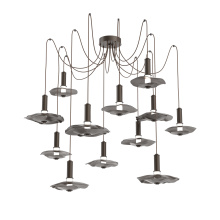 Hammerton SCB0099-12-FB-00-C01-L3-MI - Cumulus Round 12pc Swag Multi-Pendant Chandelier