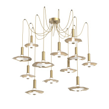 Hammerton SCB0099-12-GB-00-C01-L3-WI - Cumulus Round 12pc Swag Multi-Pendant Chandelier