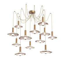 Hammerton SCB0099-12-NB-00-C01-L3-CG - Cumulus Round 12pc Swag Multi-Pendant Chandelier