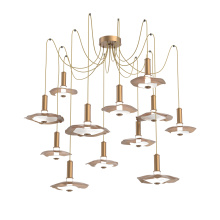 Hammerton SCB0099-12-NB-00-C01-L3-WI - Cumulus Round 12pc Swag Multi-Pendant Chandelier
